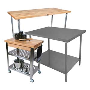 Commercial Work Tables and Stations