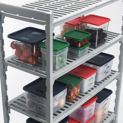 Culinary Essentials by Cambro SFC6451 CamSquare Storage Container Lid, Winter Rose, 6 & 8 qt.