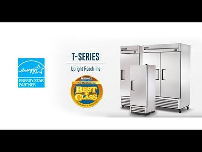 True T-19-LH T-Series Solid Door Reach-in Refrigerator, 1 Section, Left Hinged