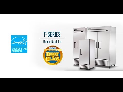 True T-19-LH T-Series Solid Door Reach-in Refrigerator, 1 Section, Left Hinged