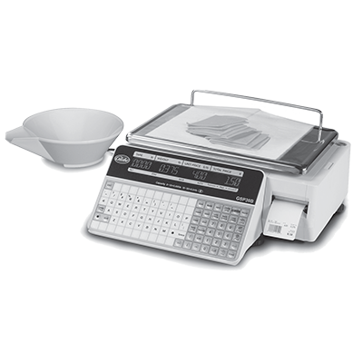Globe GSP30B Scale w/ Label Printer, LCD Display